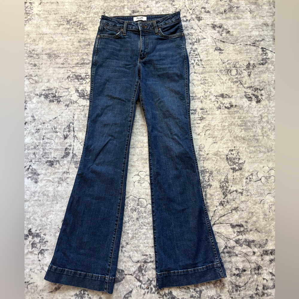 Wrangler Women's Retro High Rise Bootcut Dark Wash Trouser Jeans 26w34L